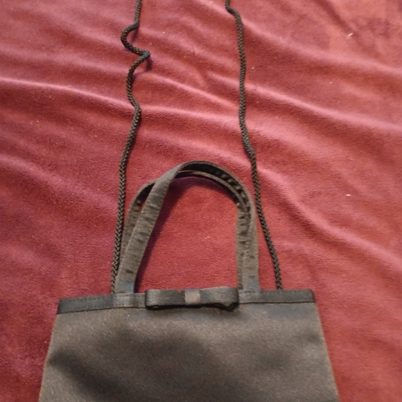 Very petite handbag dressy black excellent condition Lil shimmery - Picture 5 of 5